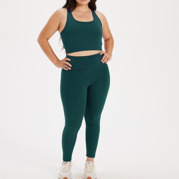 NWOT Girlfriend Collective High-Rise Compressive Leggings in "Globe" - Picture 1 of 11
